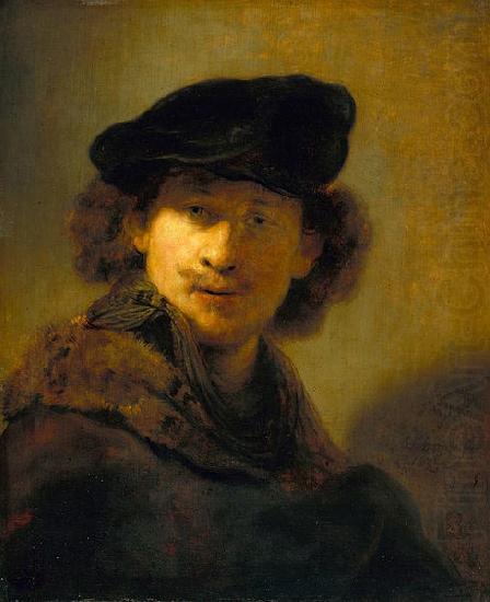 Self-Portrait with Velvet Beret, Rembrandt Peale